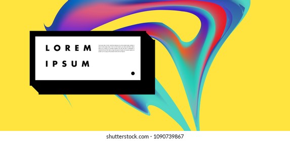 Modern colorful flow poster. Wave Liquid shape in colorful background. Art design for your design project. Vector illustration EPS10