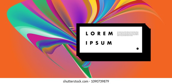 Modern colorful flow poster. Wave Liquid shape in colorful background. Art design for your design project. Vector illustration EPS10