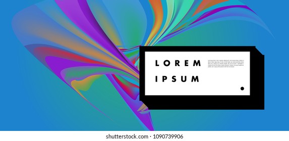 Modern colorful flow poster. Wave Liquid shape in colorful background. Art design for your design project. Vector illustration EPS10