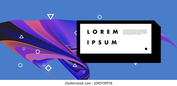 Modern colorful flow poster. Wave Liquid shape in colorful background. Art design for your design project. Vector illustration EPS10