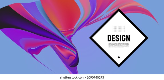 Modern colorful flow poster. Wave Liquid shape in colorful background. Art design for your design project. Vector illustration EPS10