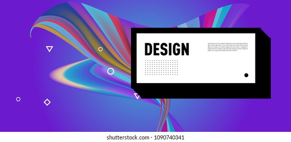 Modern colorful flow poster. Wave Liquid shape in colorful background. Art design for your design project. Vector illustration EPS10