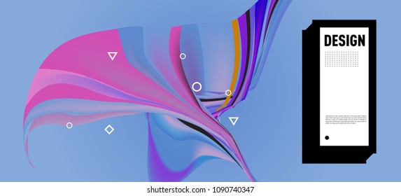 Modern colorful flow poster. Wave Liquid shape in colorful background. Art design for your design project. Vector illustration EPS10