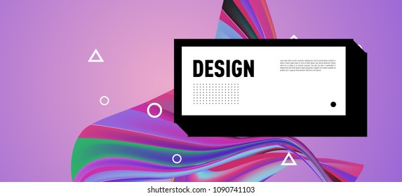 Modern colorful flow poster. Wave Liquid shape in colorful background. Art design for your design project. Vector illustration EPS10