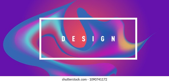 Modern colorful flow poster. Wave Liquid shape in colorful background. Art design for your design project. Vector illustration EPS10