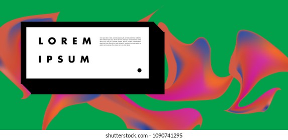 Modern colorful flow poster. Wave Liquid shape in colorful background. Art design for your design project. Vector illustration EPS10