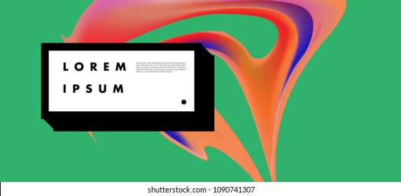 Modern colorful flow poster. Wave Liquid shape in colorful background. Art design for your design project. Vector illustration EPS10