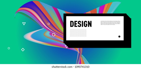 Modern colorful flow poster. Wave Liquid shape in colorful background. Art design for your design project. Vector illustration EPS10