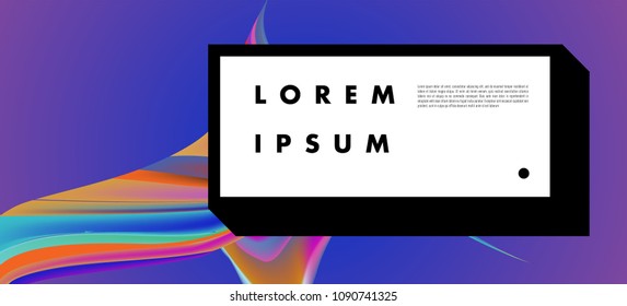 Modern colorful flow poster. Wave Liquid shape in colorful background. Art design for your design project. Vector illustration EPS10