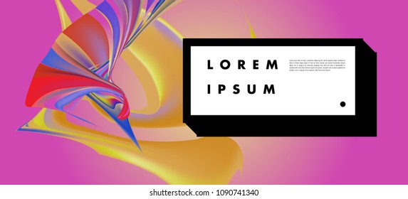 Modern colorful flow poster. Wave Liquid shape in colorful background. Art design for your design project. Vector illustration EPS10