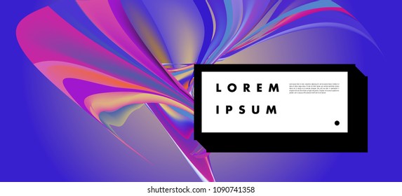Modern colorful flow poster. Wave Liquid shape in colorful background. Art design for your design project. Vector illustration EPS10
