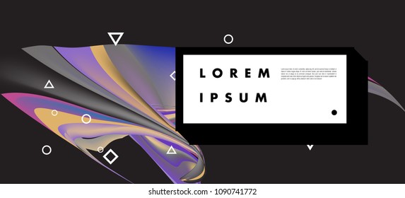 Modern colorful flow poster. Wave Liquid shape in colorful background. Art design for your design project. Vector illustration EPS10