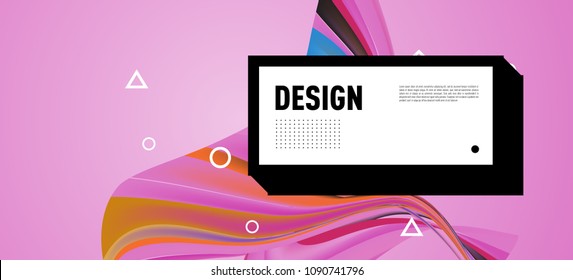 Modern colorful flow poster. Wave Liquid shape in colorful background. Art design for your design project. Vector illustration EPS10