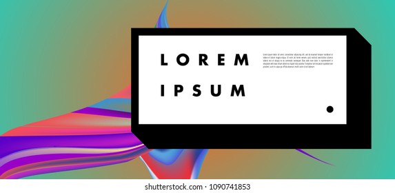 Modern colorful flow poster. Wave Liquid shape in colorful background. Art design for your design project. Vector illustration EPS10