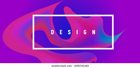 Modern colorful flow poster. Wave Liquid shape in colorful background. Art design for your design project. Vector illustration EPS10