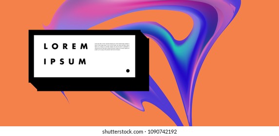Modern colorful flow poster. Wave Liquid shape in colorful background. Art design for your design project. Vector illustration EPS10