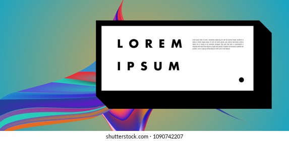 Modern colorful flow poster. Wave Liquid shape in colorful background. Art design for your design project. Vector illustration EPS10