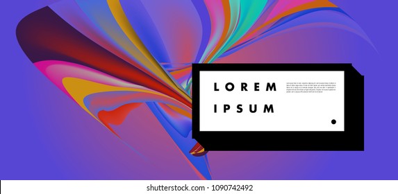 Modern colorful flow poster. Wave Liquid shape in colorful background. Art design for your design project. Vector illustration EPS10