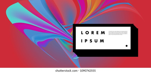 Modern colorful flow poster. Wave Liquid shape in colorful background. Art design for your design project. Vector illustration EPS10