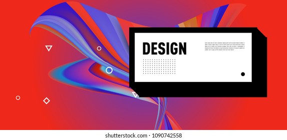 Modern colorful flow poster. Wave Liquid shape in colorful background. Art design for your design project. Vector illustration EPS10