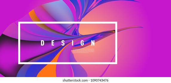 Modern colorful flow poster. Wave Liquid shape in colorful background. Art design for your design project. Vector illustration EPS10