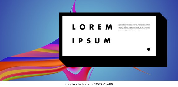 Modern colorful flow poster. Wave Liquid shape in colorful background. Art design for your design project. Vector illustration EPS10