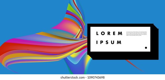 Modern colorful flow poster. Wave Liquid shape in colorful background. Art design for your design project. Vector illustration EPS10