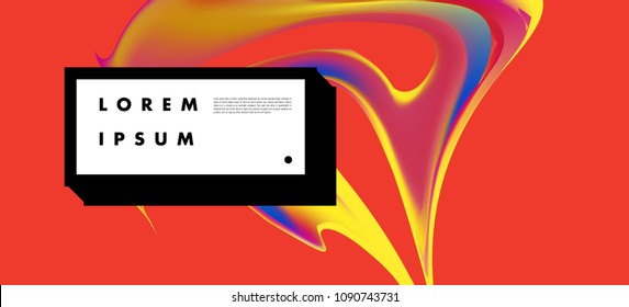 Modern colorful flow poster. Wave Liquid shape in colorful background. Art design for your design project. Vector illustration EPS10
