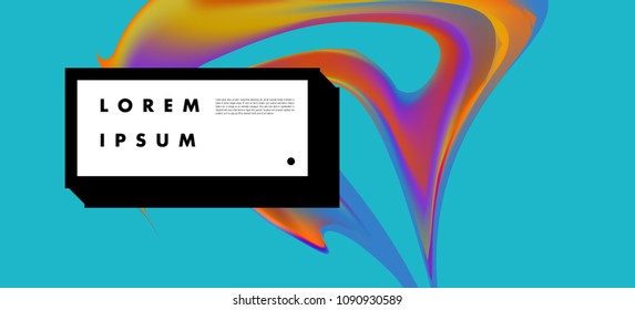 Modern colorful flow poster. Wave Liquid shape in colorful background. Art design for your design project. Vector illustration EPS10