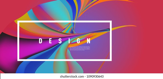 Modern colorful flow poster. Wave Liquid shape in colorful background. Art design for your design project. Vector illustration EPS10