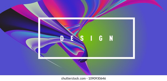 Modern colorful flow poster. Wave Liquid shape in colorful background. Art design for your design project. Vector illustration EPS10