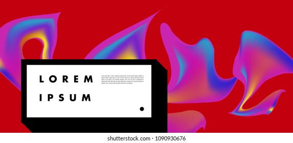 Modern colorful flow poster. Wave Liquid shape in colorful background. Art design for your design project. Vector illustration EPS10