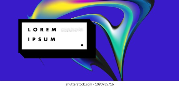 Modern colorful flow poster. Wave Liquid shape in colorful background. Art design for your design project. Vector illustration EPS10