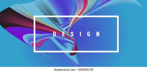 Modern colorful flow poster. Wave Liquid shape in colorful background. Art design for your design project. Vector illustration EPS10
