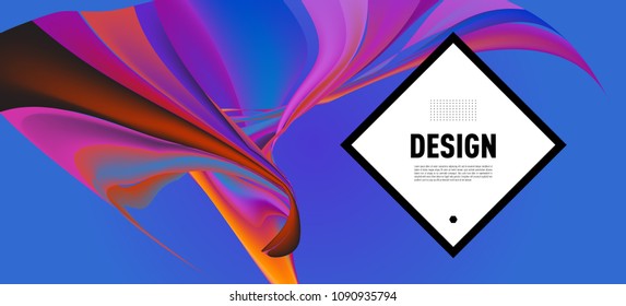 Modern colorful flow poster. Wave Liquid shape in colorful background. Art design for your design project. Vector illustration EPS10