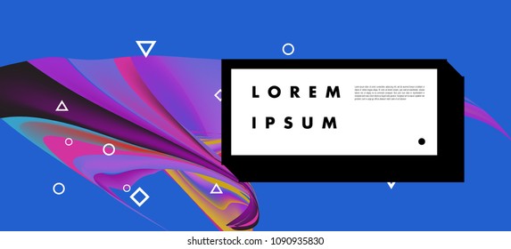 Modern colorful flow poster. Wave Liquid shape in colorful background. Art design for your design project. Vector illustration EPS10