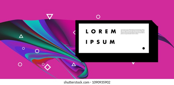 Modern colorful flow poster. Wave Liquid shape in colorful background. Art design for your design project. Vector illustration EPS10