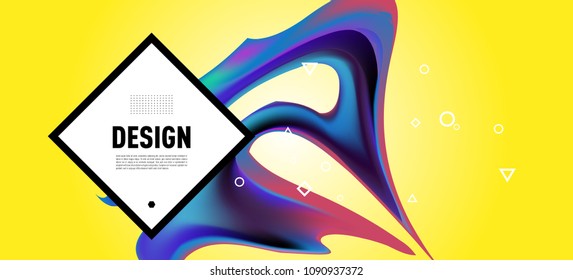 Modern colorful flow poster. Wave Liquid shape in colorful background. Art design for your design project. Vector illustration EPS10