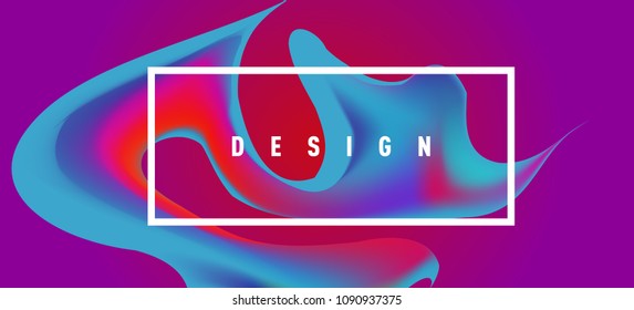 Modern colorful flow poster. Wave Liquid shape in colorful background. Art design for your design project. Vector illustration EPS10