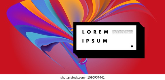 Modern colorful flow poster. Wave Liquid shape in colorful background. Art design for your design project. Vector illustration EPS10