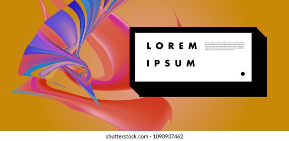Modern colorful flow poster. Wave Liquid shape in colorful background. Art design for your design project. Vector illustration EPS10