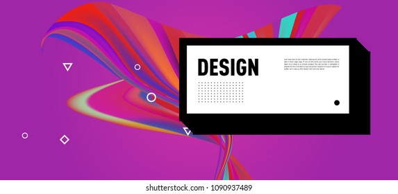 Modern colorful flow poster. Wave Liquid shape in colorful background. Art design for your design project. Vector illustration EPS10
