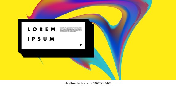 Modern colorful flow poster. Wave Liquid shape in colorful background. Art design for your design project. Vector illustration EPS10