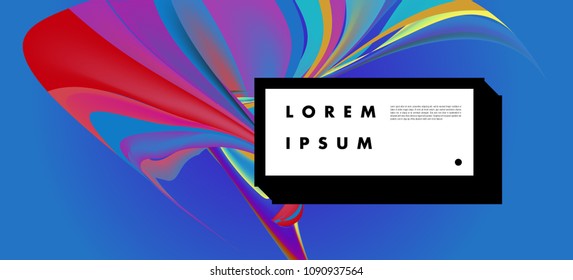 Modern colorful flow poster. Wave Liquid shape in colorful background. Art design for your design project. Vector illustration EPS10
