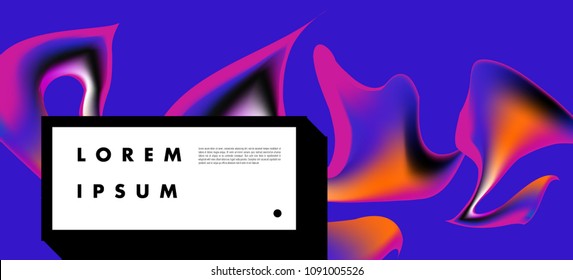 Modern colorful flow poster. Wave Liquid shape in colorful background. Art design for your design project. Vector illustration EPS10
