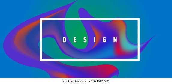 Modern colorful flow poster. Wave Liquid shape in colorful background. Art design for your design project. Vector illustration EPS10