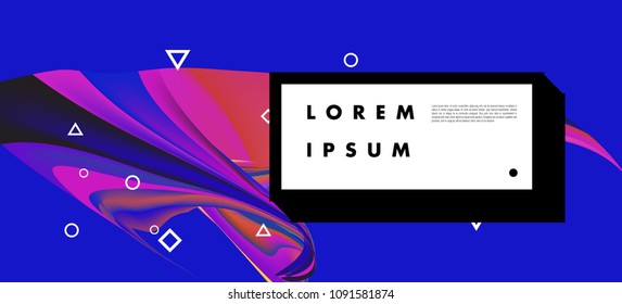 Modern colorful flow poster. Wave Liquid shape in colorful background. Art design for your design project. Vector illustration EPS10