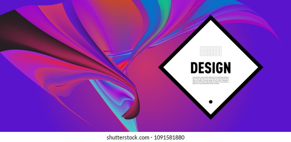 Modern colorful flow poster. Wave Liquid shape in colorful background. Art design for your design project. Vector illustration EPS10