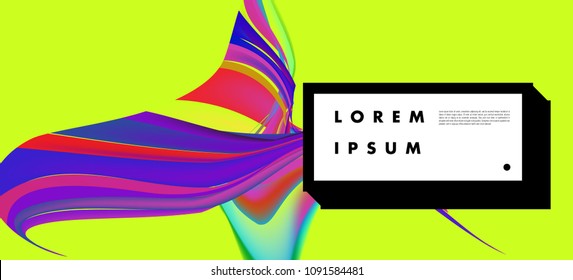 Modern colorful flow poster. Wave Liquid shape in colorful background. Art design for your design project. Vector illustration EPS10