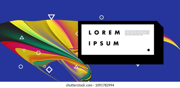 Modern colorful flow poster. Wave Liquid shape in colorful background. Art design for your design project. Vector illustration EPS10